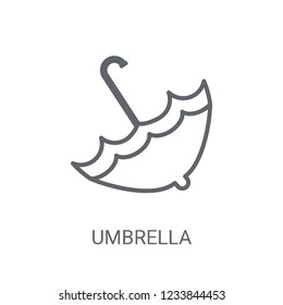 Umbrella icon. Trendy Umbrella logo concept on white background from Weather collection. Suitable for use on web apps, mobile apps and print media.