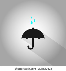 Umbrella icon vector