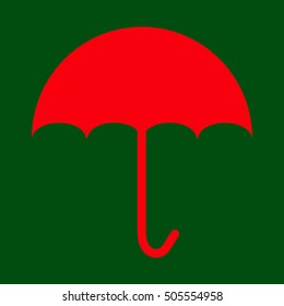 Umbrella icon vector.