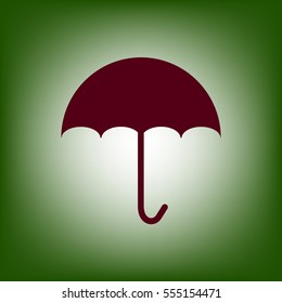 Umbrella icon vector.