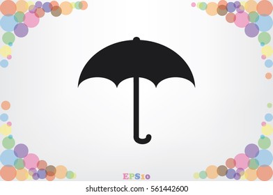 Umbrella icon vector