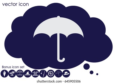 Umbrella icon vector