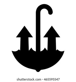 umbrella icon vector art