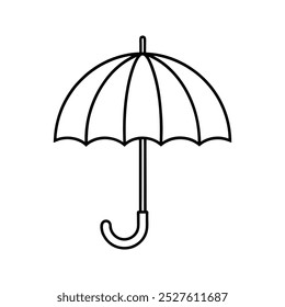 Umbrella Symbol Vektor Art Design Outline
