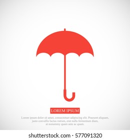 umbrella icon, vector best flat icon, EPS