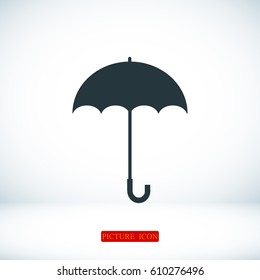 umbrella icon, vector best flat icon, EPS
