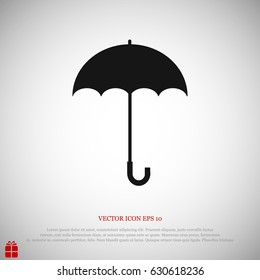 umbrella icon, vector best flat icon, EPS