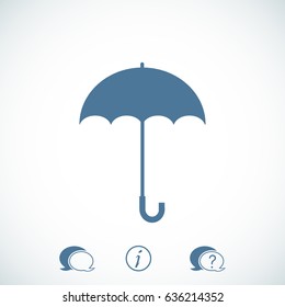 umbrella icon, vector best flat icon, EPS
