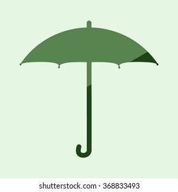 Umbrella icon - vector button