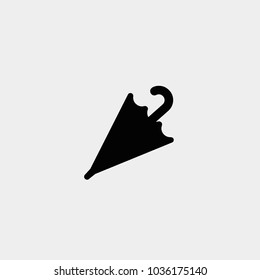 Umbrella icon. Vector closed umbrella symbol