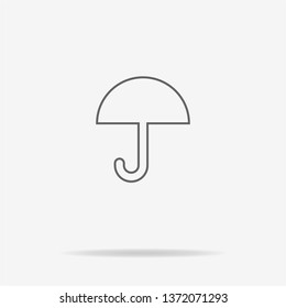 Umbrella icon. Vector concept illustration for design.