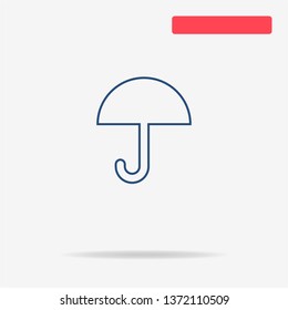 Umbrella icon. Vector concept illustration for design.