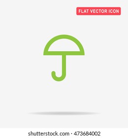 Umbrella icon. Vector concept illustration for design.