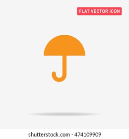Umbrella icon. Vector concept illustration for design.