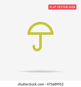 Umbrella icon. Vector concept illustration for design.