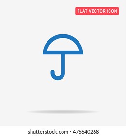 Umbrella icon. Vector concept illustration for design.
