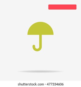 Umbrella icon. Vector concept illustration for design.