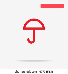 Umbrella icon. Vector concept illustration for design.