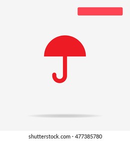 Umbrella icon. Vector concept illustration for design.