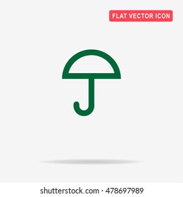 Umbrella icon. Vector concept illustration for design.