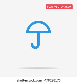 Umbrella icon. Vector concept illustration for design.