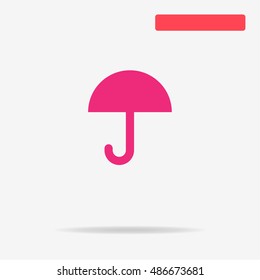 Umbrella icon. Vector concept illustration for design.