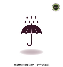 Umbrella icon, vector design 