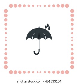 Umbrella icon, vector design 