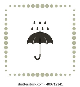 Umbrella icon, vector design 