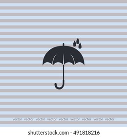 Umbrella icon, vector design 