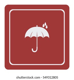 Umbrella icon, vector design 