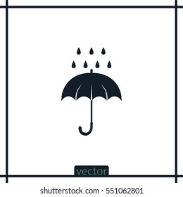 Umbrella icon, vector design 