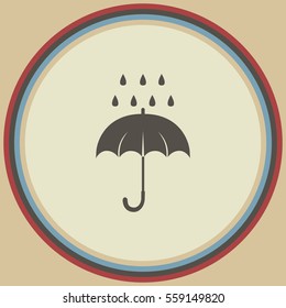 Umbrella icon, vector design 