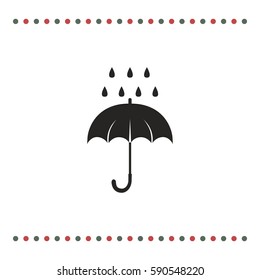 Umbrella icon, vector design 