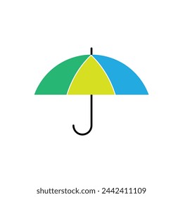 Umbrella icon vector design flat trendy style vector illustration on white background..eps