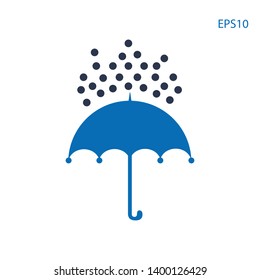Umbrella Icon Vector Design On white background 