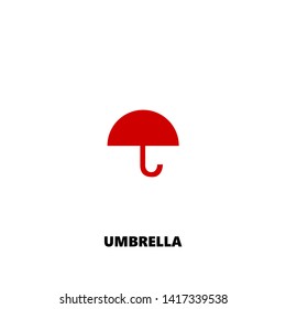 umbrella icon. umbrella vector design. sign design. red color