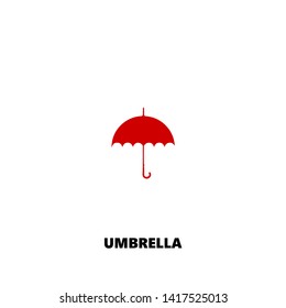 umbrella icon. umbrella vector design. sign design. red color