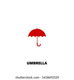 umbrella icon. umbrella vector design. sign design. red color