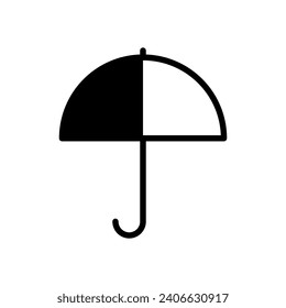 plantilla de diseño de vector de icono paraguas