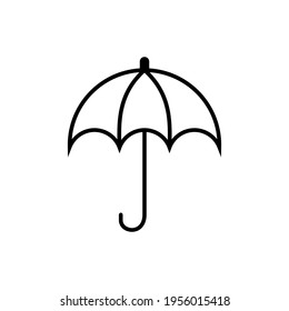 Icono de paraguas plantillas de diseño vectorial aisladas en fondo blanco
