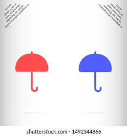 umbrella icon vector eps 10 , Lorem ipsum flat design