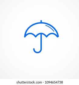 Umbrella Icon vector flat design