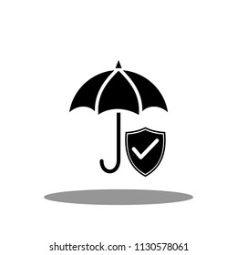 Umbrella Icon vector flat design