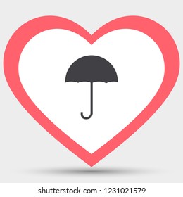 umbrella Icon vector flat design