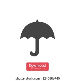 umbrella Icon vector flat design