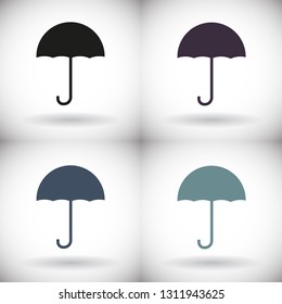 umbrella Icon vector flat design