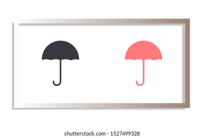 umbrella Icon vector flat design . Lorem Ipsum Illustration design