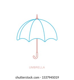 Umbrella Icon vector flat design