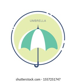 Umbrella Icon vector flat design
